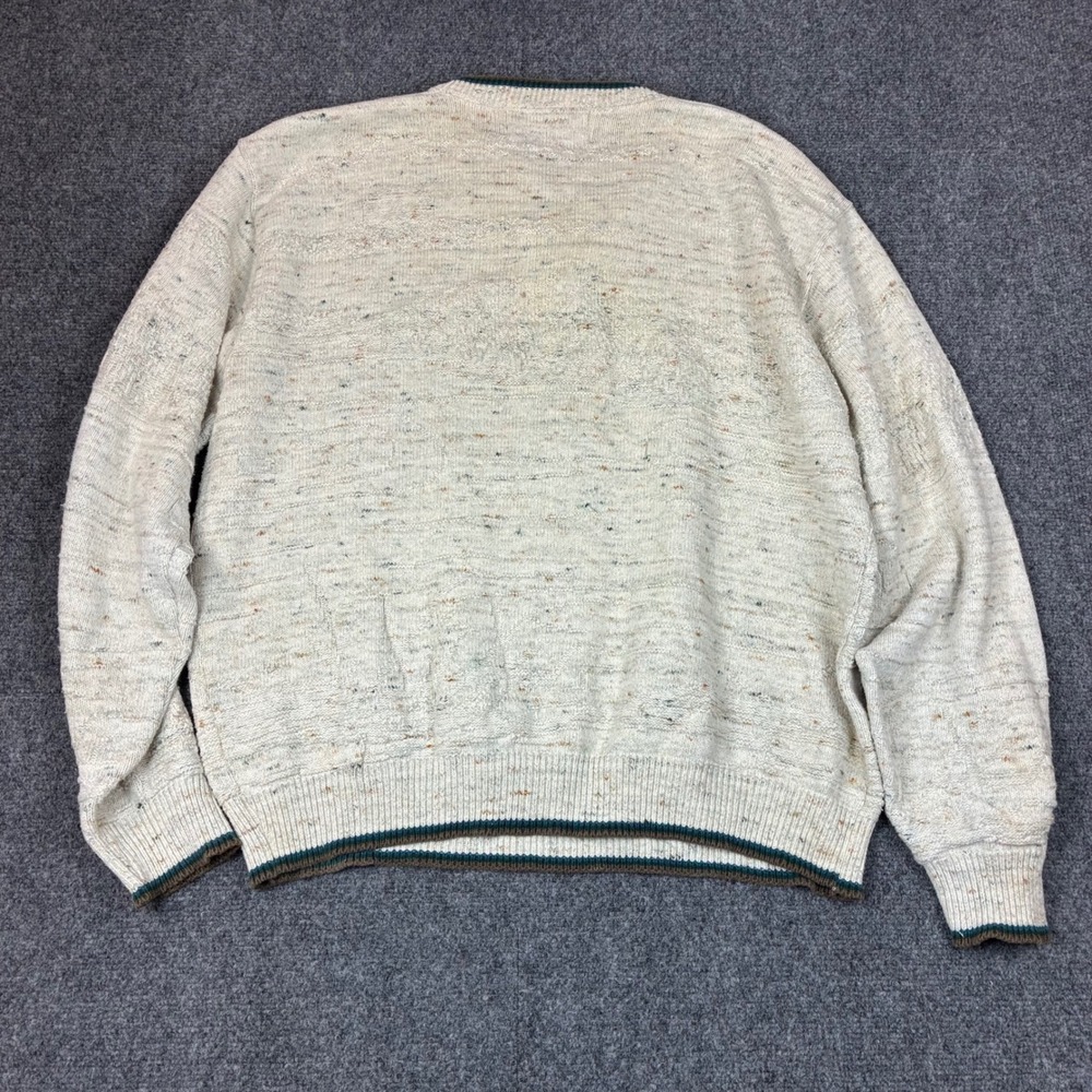 Vintage Shenandoah Men XL Mallard Duck Embroidered Knit Sweater USA Made Preppy - Picture 7 of 8